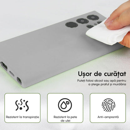 Husa Soft Silicone - Samsung Galaxy S23 Ultra - Gri