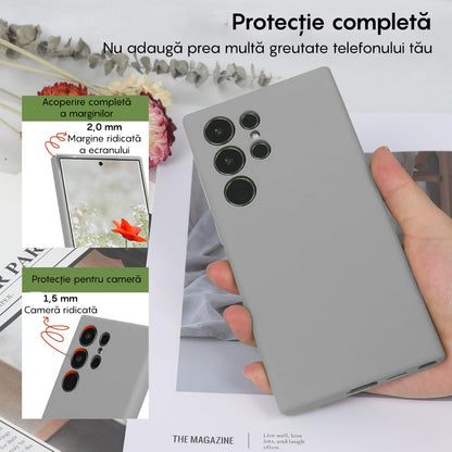 Husa Soft Silicone - Samsung Galaxy S23 Ultra - Gri