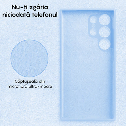 Husa Soft Silicone - Samsung Galaxy S23 Ultra - Light Blue