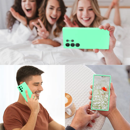 Husa Soft Silicone - Samsung Galaxy S23 Ultra - Light Green