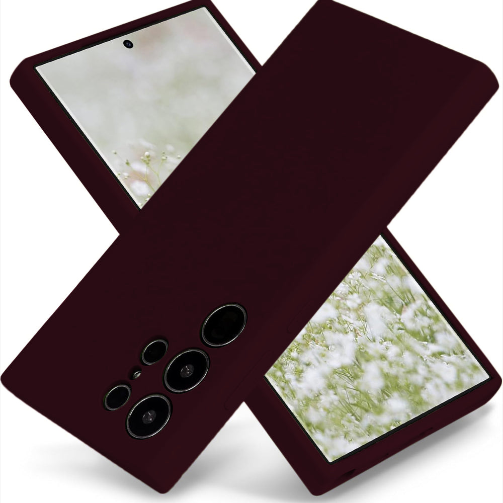 Husa Soft Silicone - Samsung Galaxy S24 Ultra - Burgundy