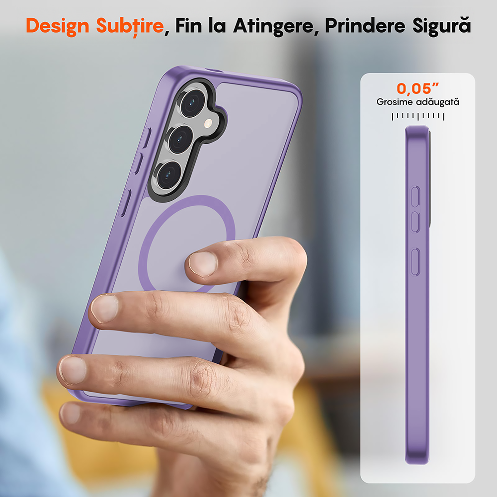 Husa MagSafe - Samsung Galaxy S24 - Mov Deschis