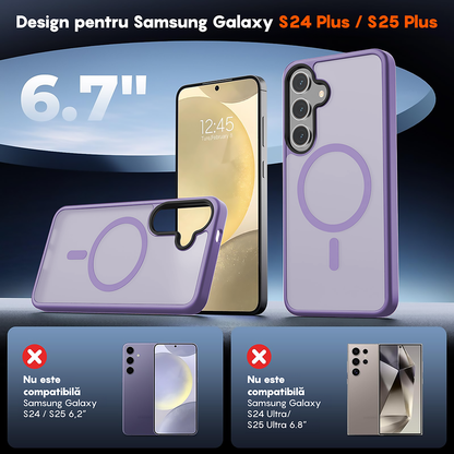 Husa MagSafe - Samsung Galaxy S24 Plus - Mov Deschis