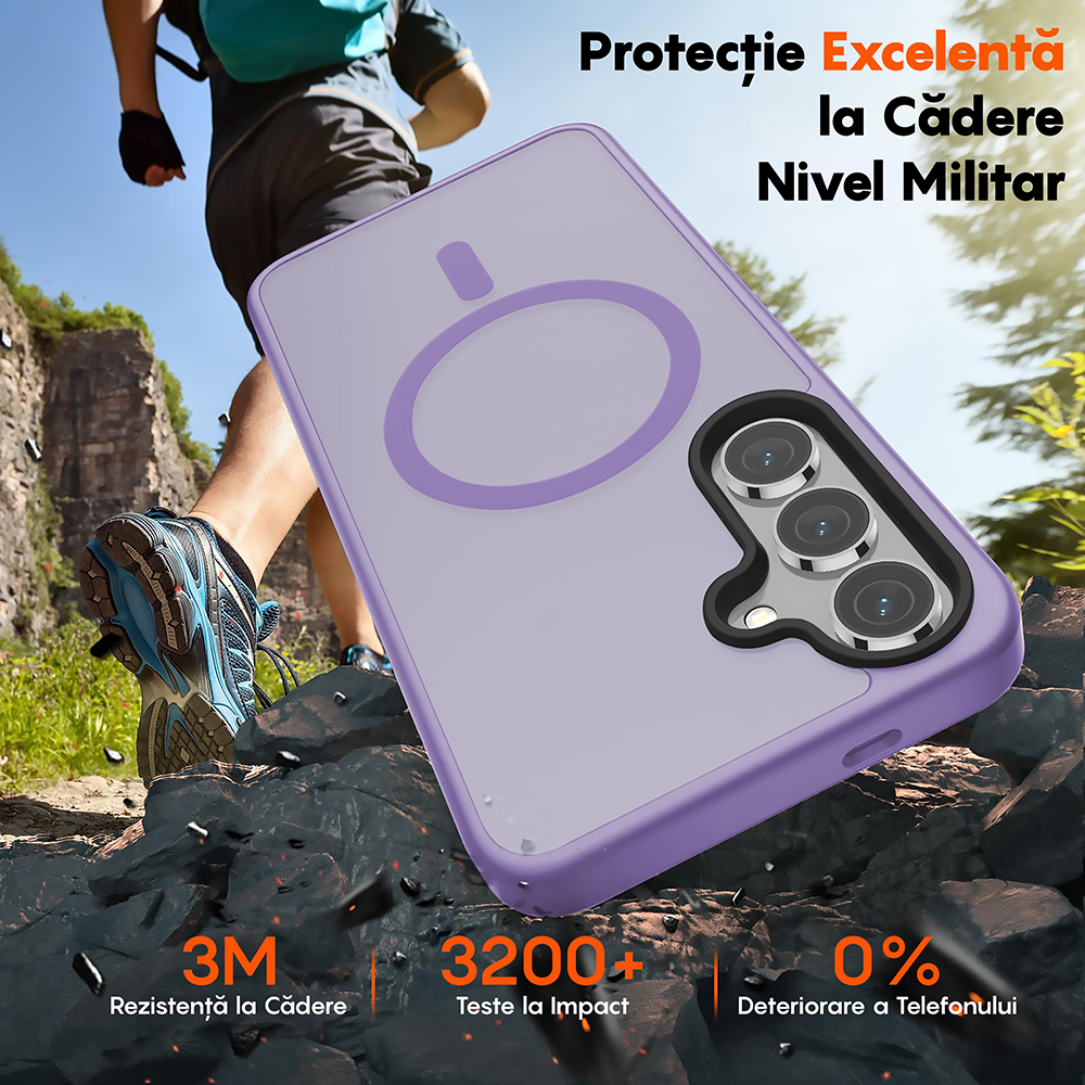 Husa MagSafe - Samsung Galaxy S24 - Mov Deschis