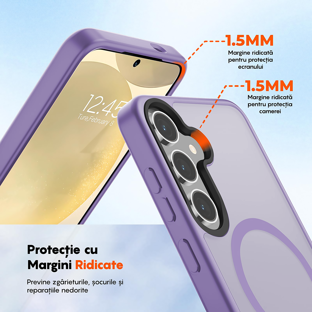 Husa MagSafe - Samsung Galaxy S24 Plus - Mov Deschis