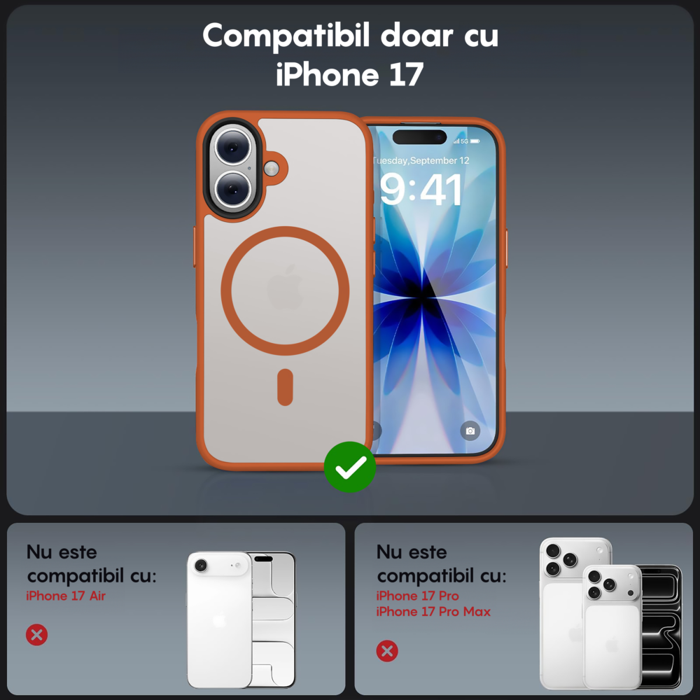 Husa MagSafe - iPhone 17 - Portocaliu