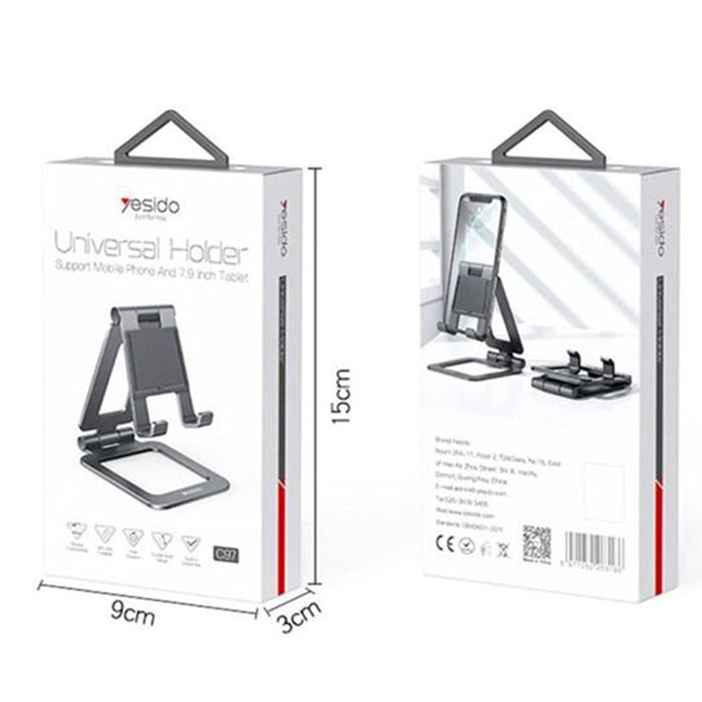 Suport Birou pentru Telefon/Tableta Yesido C97 - Black