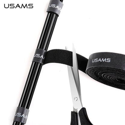 Organizator Cabluri USAMS Velcro - Black