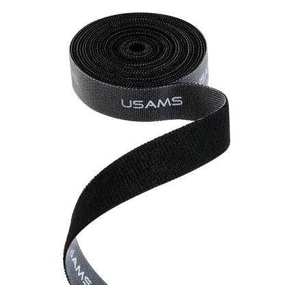Organizator Cabluri USAMS Velcro - Black
