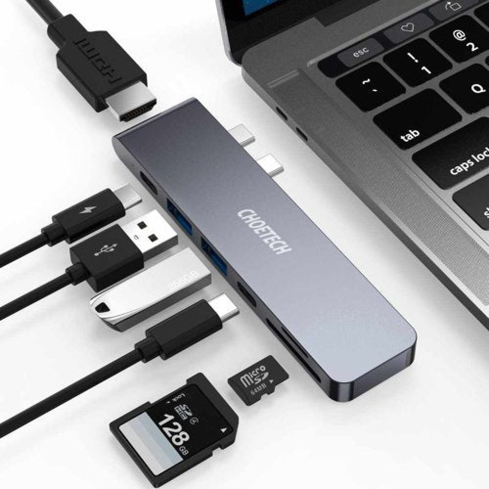 HUB Macbook Pro Choetech Type-C - Gri