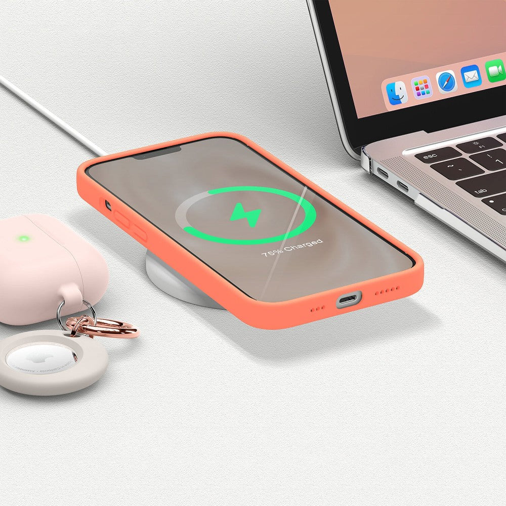 Husa Soft Silicone - iPhone 13 Pro Max - Peach