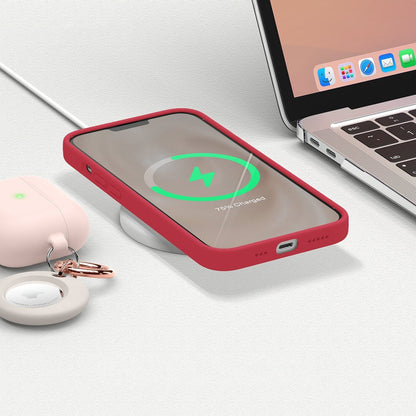 Husa Soft Silicone - iPhone 13 Pro Max - Light Red