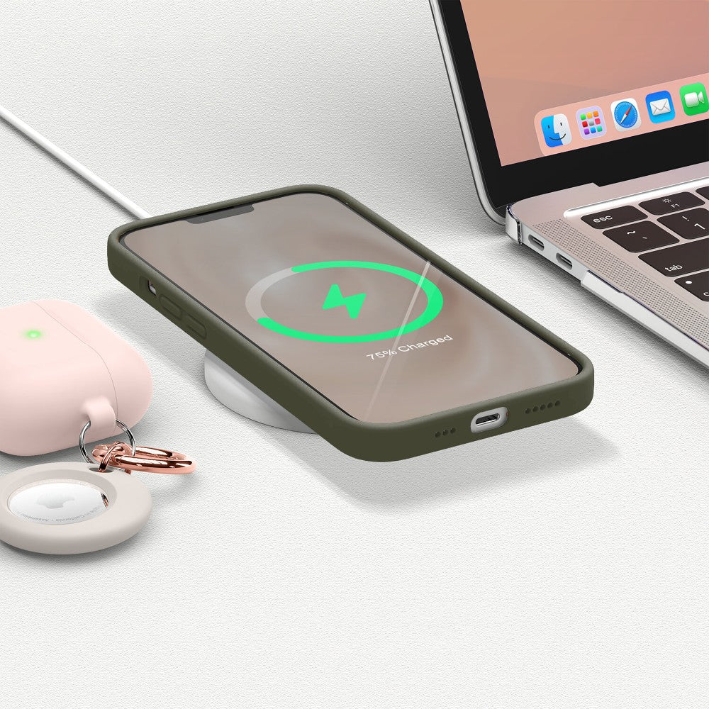 Husa Soft Silicone - iPhone 13 Pro Max - Army Green