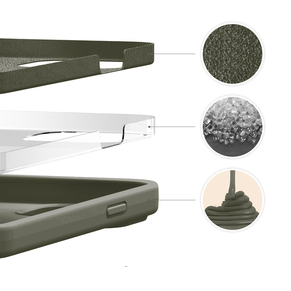 Husa Soft Silicone - iPhone 13 Pro Max - Army Green