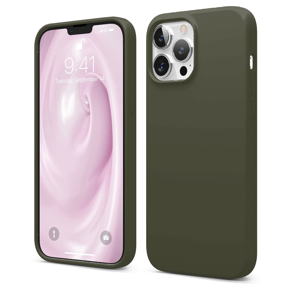 Husa Soft Silicone - iPhone 13 Pro Max - Army Green