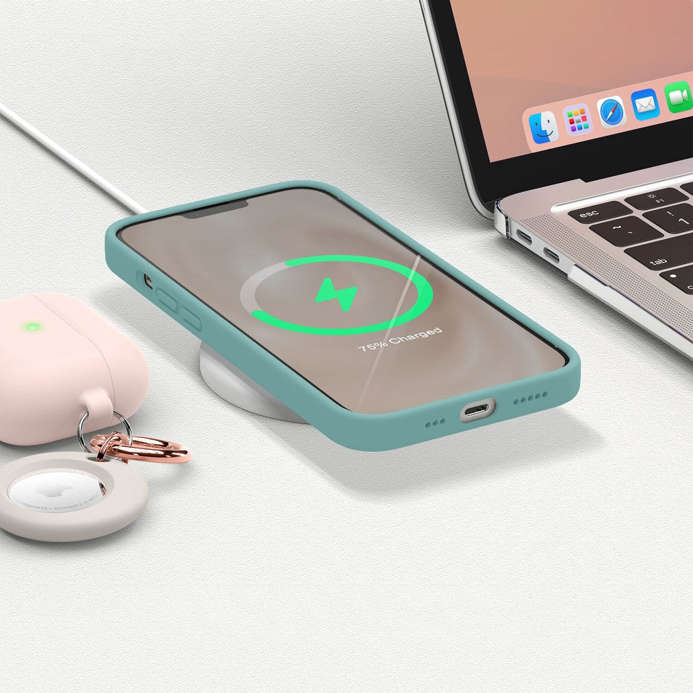 Husa Soft Silicone - iPhone 13 Pro Max - Marine Green