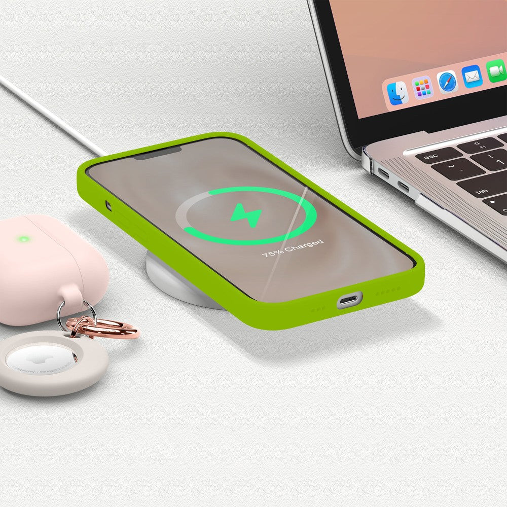 Husa Soft Silicone - iPhone 13 Pro Max - Limey Green