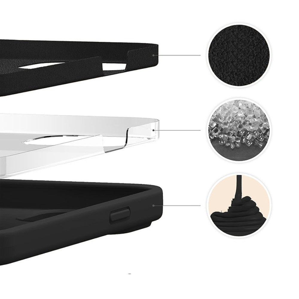 Husa Soft Silicone - iPhone 13 - Negru