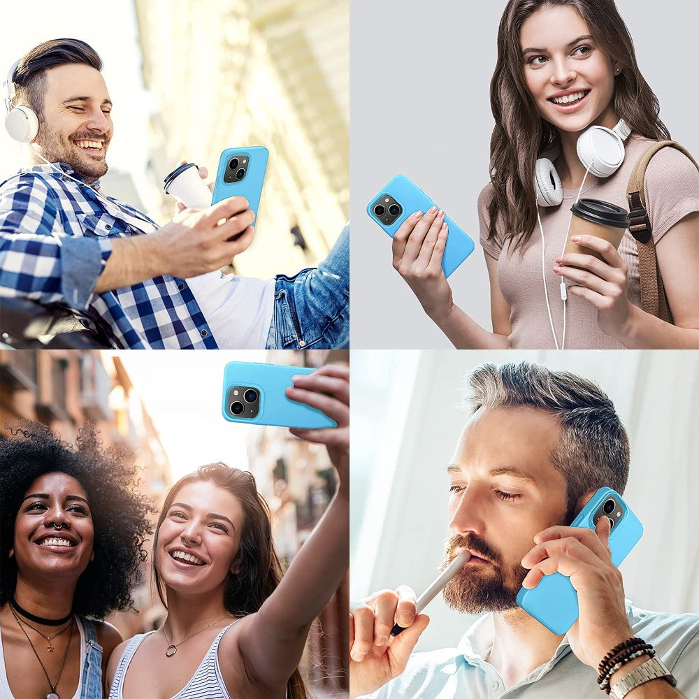 Husa Soft Silicone - iPhone 13 - Acid Blue