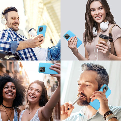 Husa Soft Silicone - iPhone 13 - Acid Blue