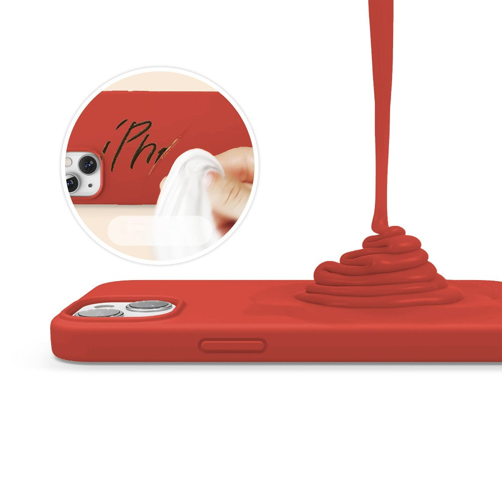 Husa Soft Silicone - iPhone 13 - Orange