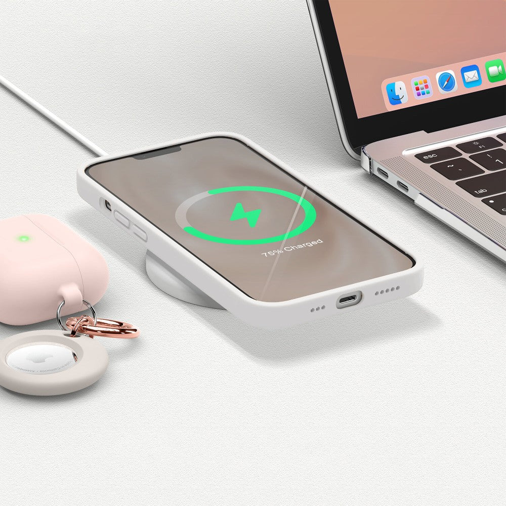 Husa Soft Silicone - iPhone 13 - Alb
