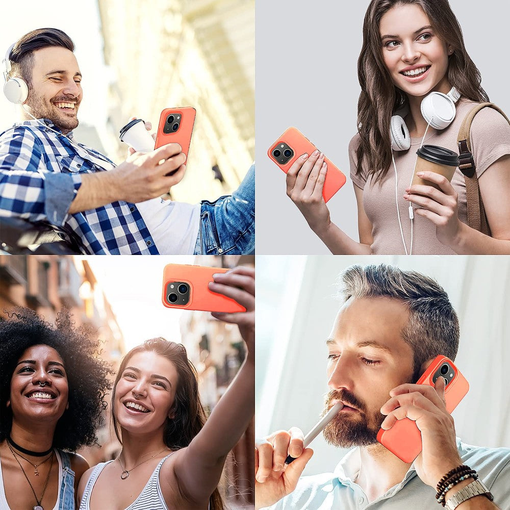 Husa Soft Silicone - iPhone 13 Mini - Peach