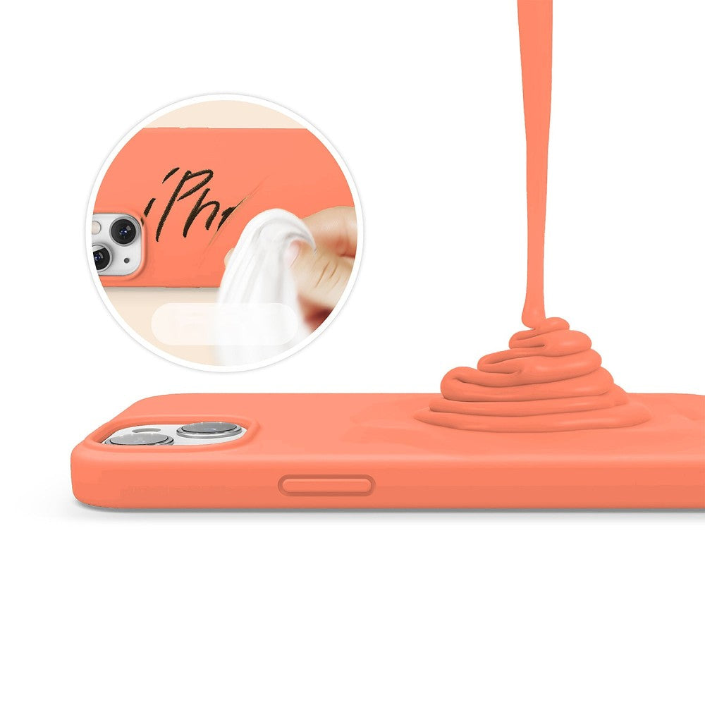 Husa Soft Silicone - iPhone 13 Mini - Peach