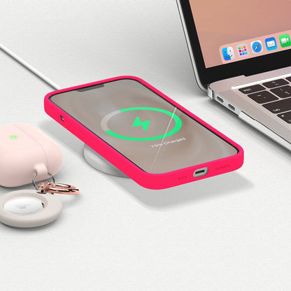 Husa Soft Silicone - iPhone 13 Mini - Neon Pink