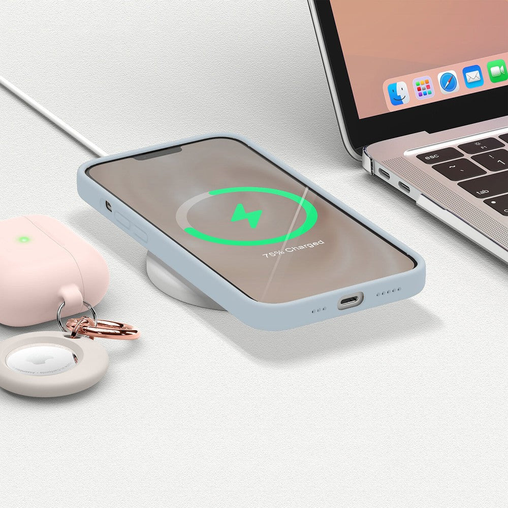 Husa Soft Silicone - iPhone 13 Mini - Light Gray