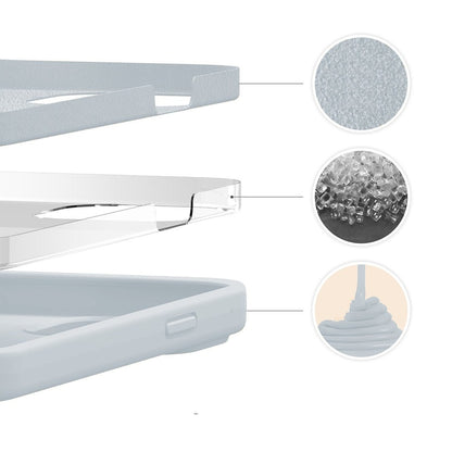 Husa Soft Silicone - iPhone 13 Mini - Light Gray