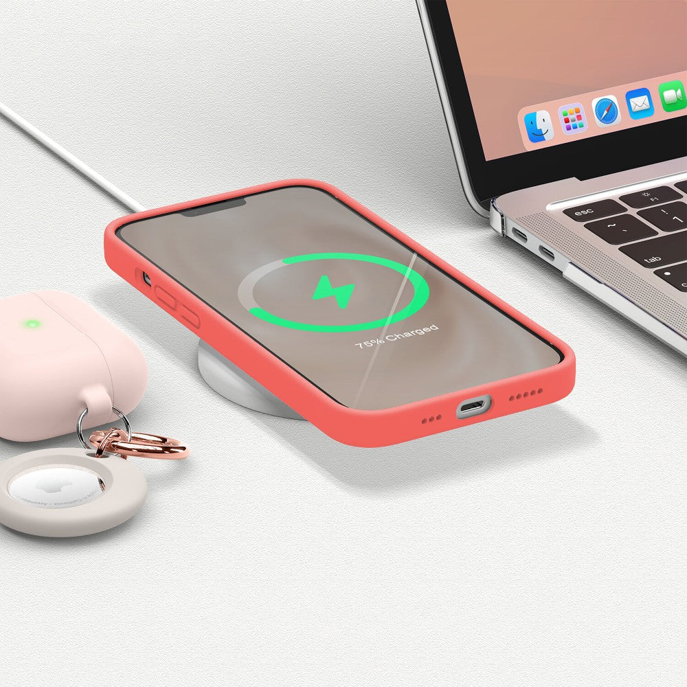 Husa Soft Silicone - iPhone 13 Mini - Flamingo