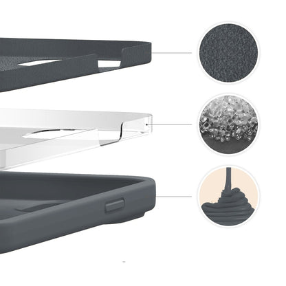 Husa Soft Silicone - iPhone 13 Mini - Dark Gray