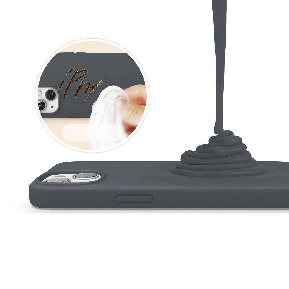 Husa Soft Silicone - iPhone 13 Mini - Dark Gray