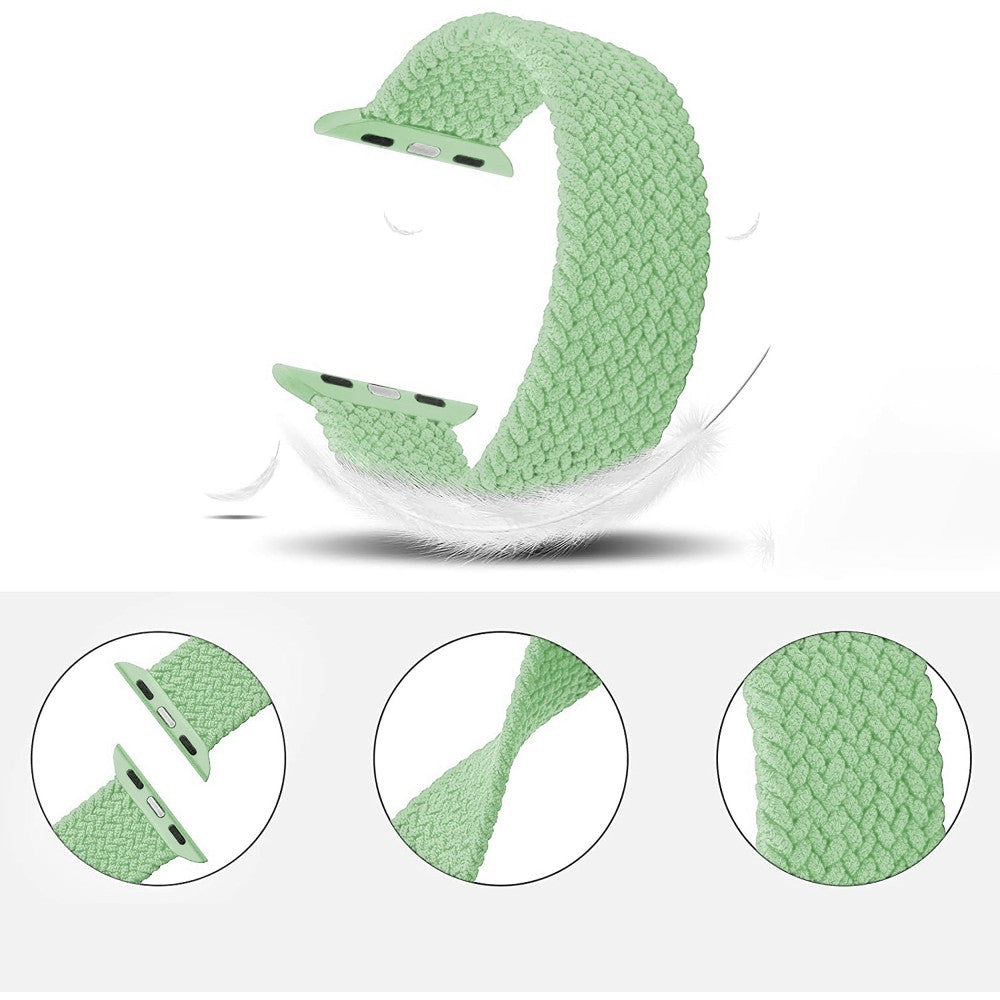 Curea Braided Breeze - Apple Watch 1/2/3/4/5/6/7/8/9/SE - 38/40/41 MM - XXS - Pistachio