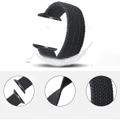 Curea Braided Breeze - Apple Watch 1/2/3/4/5/6/7/8/9/SE - 38/40/41 MM - XXS - Space Gray