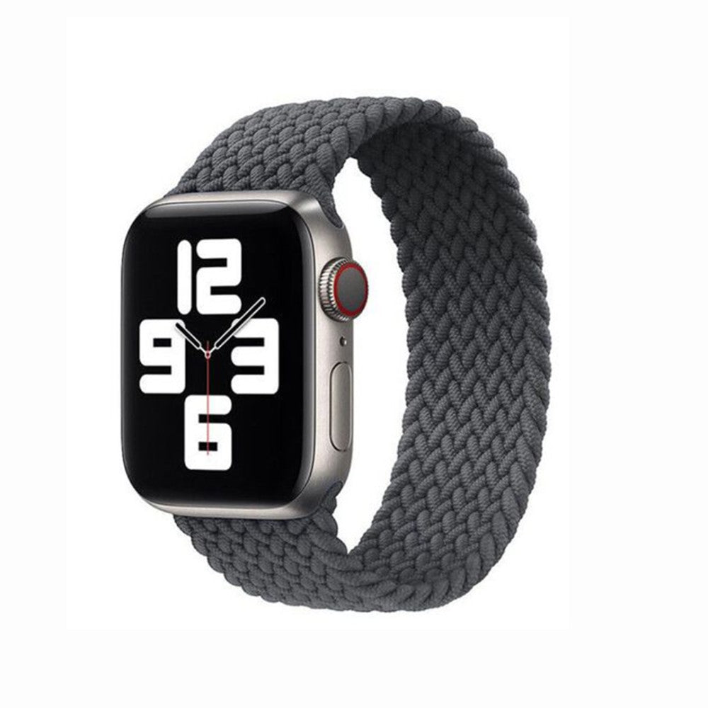 Curea Braided Breeze - Apple Watch 1/2/3/4/5/6/7/8/9/SE - 38/40/41 MM - XXS - Space Gray