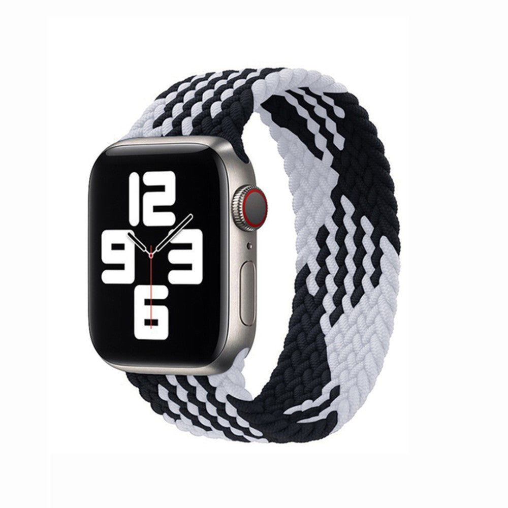 Curea Braided Breeze - Apple Watch 1/2/3/4/5/6/7/8/9/SE/Ultra 1/Ultra 2 - 42/44/45/49 MM - XS - Black/White