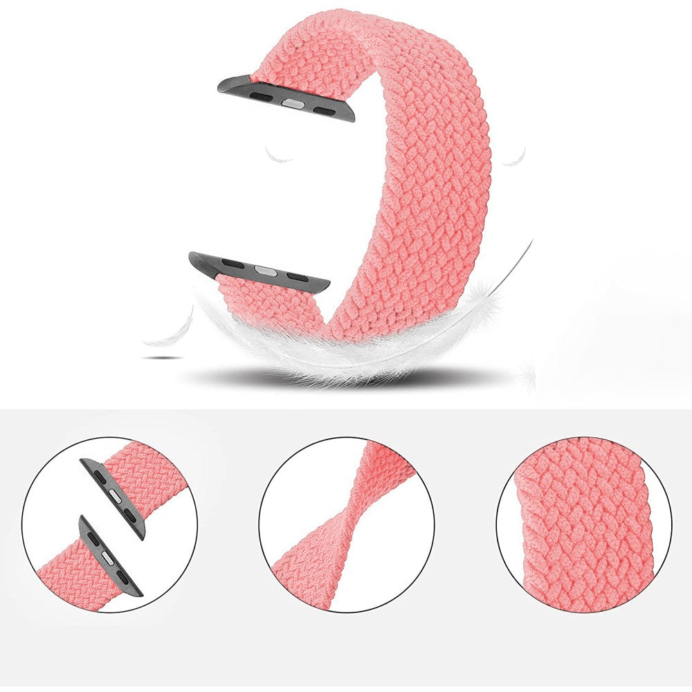 Curea Braided Breeze - Apple Watch 1/2/3/4/5/6/7/8/9/SE/Ultra 1/Ultra 2 - 42/44/45/49 MM - XS - Pink