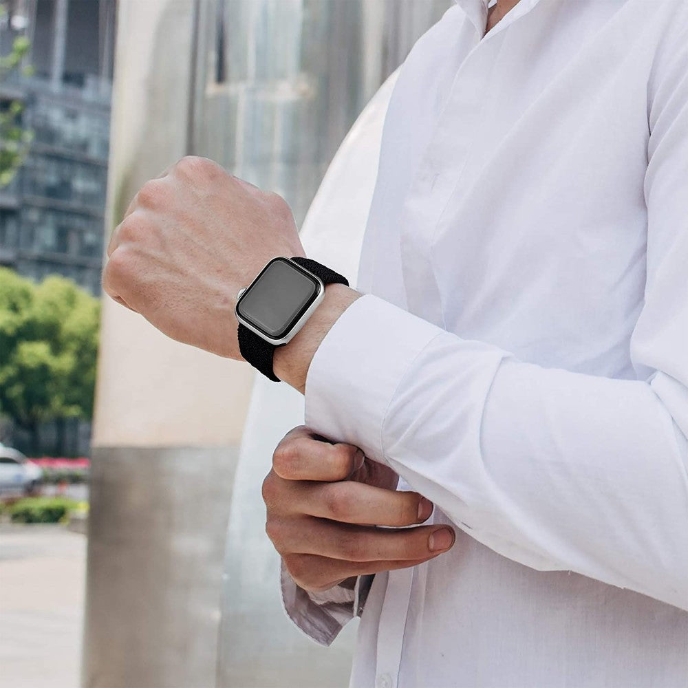 Curea Braided Breeze - Apple Watch 1/2/3/4/5/6/7/8/9/SE/Ultra 1/Ultra 2 - 42/44/45/49 MM - XS - Black