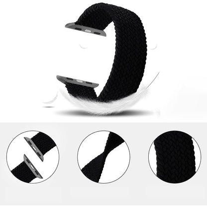 Curea Braided Breeze - Apple Watch 1/2/3/4/5/6/7/8/9/SE/Ultra 1/Ultra 2 - 42/44/45/49 MM - XS - Black