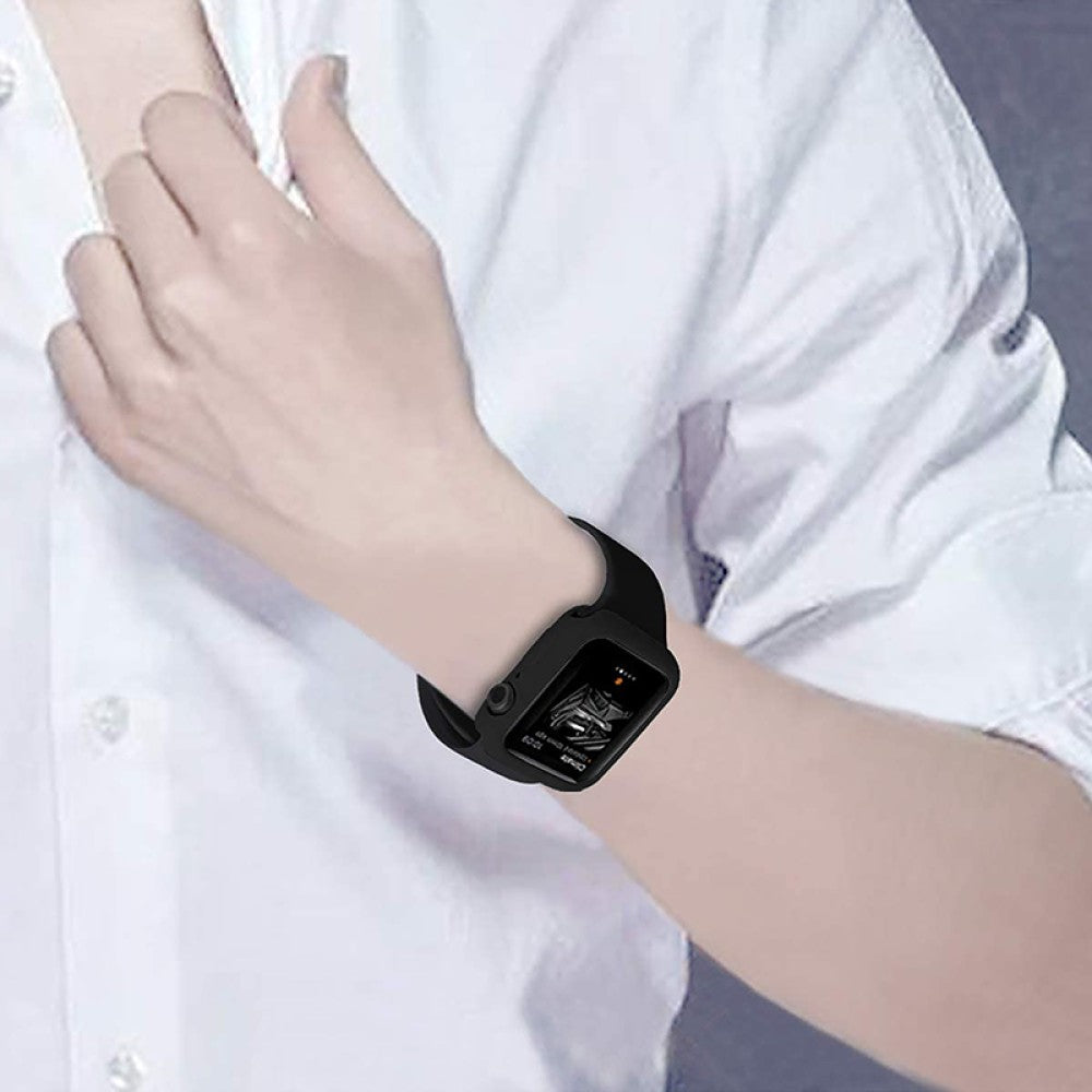 Carcasa Soft Silicone - Apple Watch 1/2/3 - 38MM - Negru