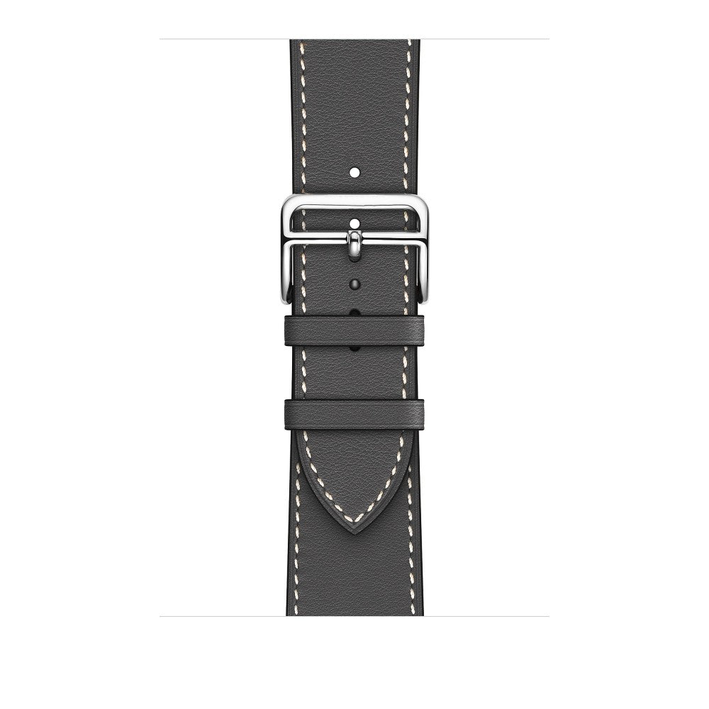 Curea Leather Elegance - Apple Watch 1/2/3/4/5/6/7/8/9/SE - 38/40/41 MM - Dark Gray