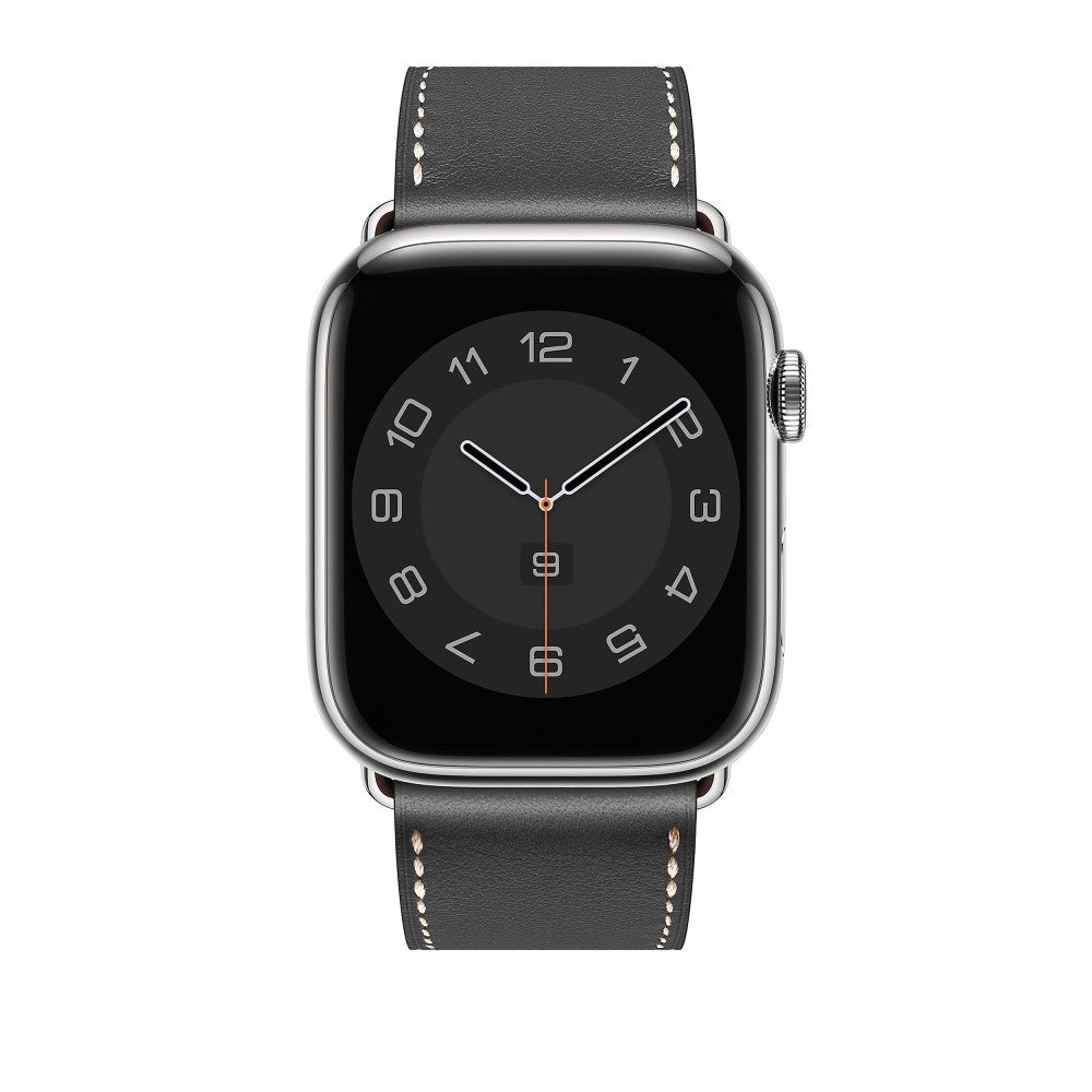 Curea Leather Elegance - Apple Watch 1/2/3/4/5/6/7/8/9/SE - 38/40/41 MM - Dark Gray