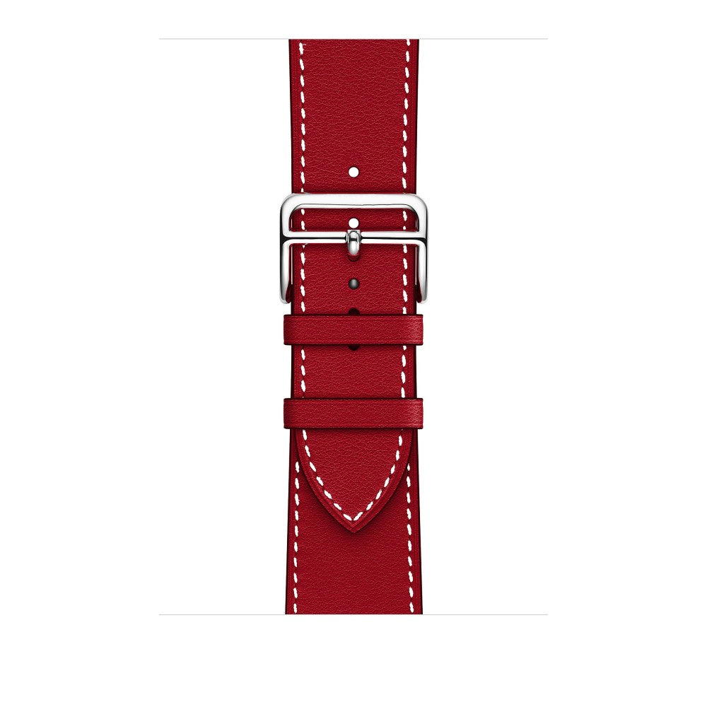 Curea Leather Elegance - Apple Watch 1/2/3/4/5/6/7/8/9/SE/Ultra 1/Ultra 2 - 42/44/45/49 MM - Red