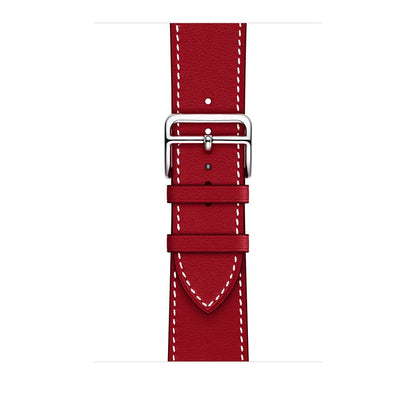 Curea Leather Elegance - Apple Watch 1/2/3/4/5/6/7/8/9/SE/Ultra 1/Ultra 2 - 42/44/45/49 MM - Red
