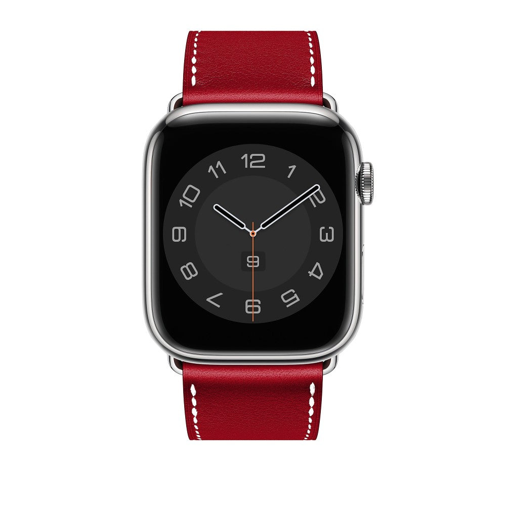 Curea Leather Elegance - Apple Watch 1/2/3/4/5/6/7/8/9/SE/Ultra 1/Ultra 2 - 42/44/45/49 MM - Red