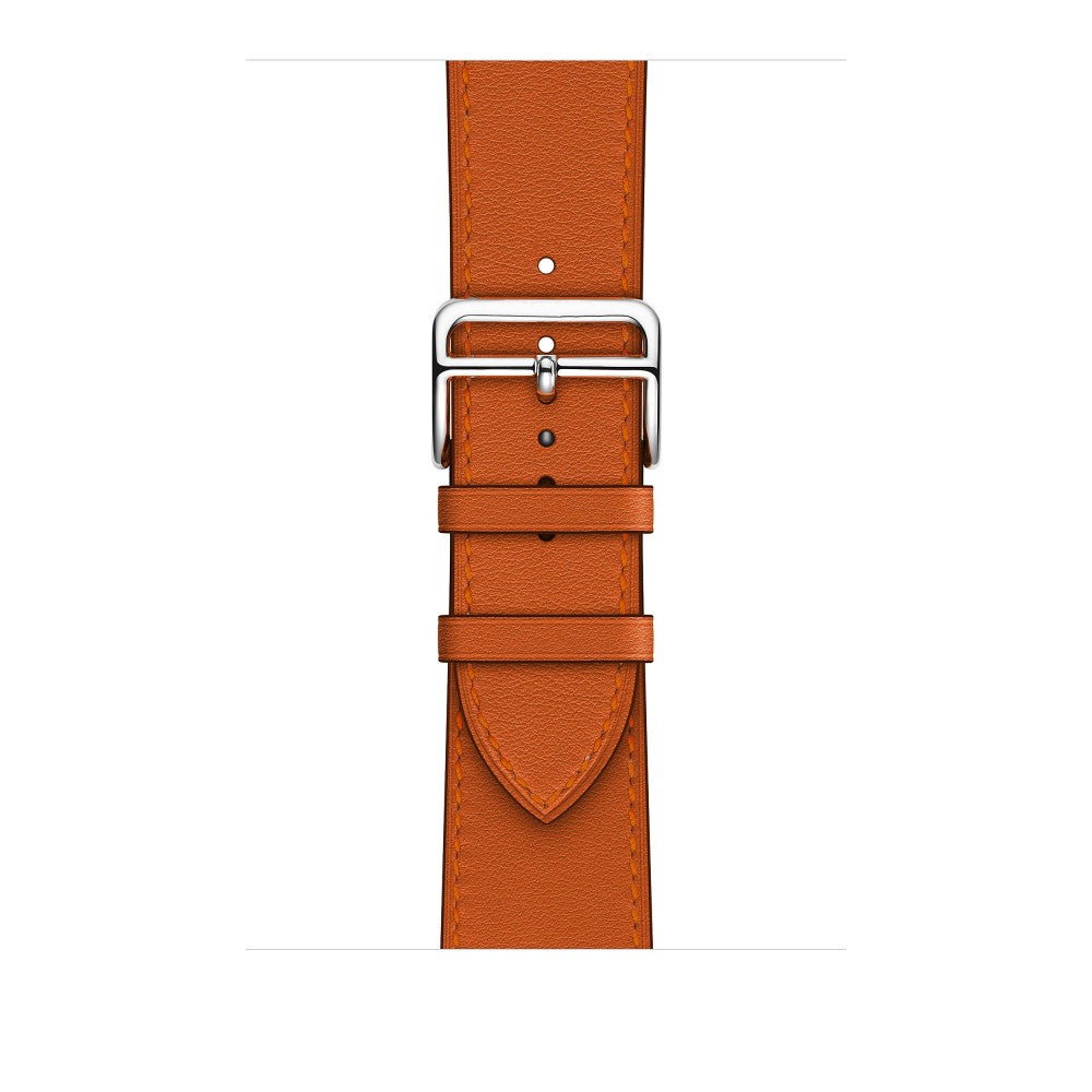 Curea Leather Elegance - Apple Watch 1/2/3/4/5/6/7/8/9/SE/Ultra 1/Ultra 2 - 42/44/45/49 MM - Orange