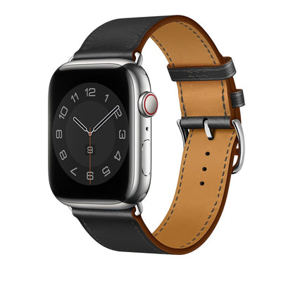 Curea Leather Elegance - Apple Watch 1/2/3/4/5/6/7/8/9/SE/Ultra 1/Ultra 2 - 42/44/45/49 MM - Black