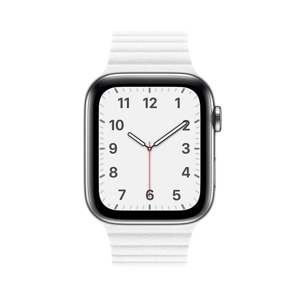 Curea Leather Loop Heritage - Apple Watch 1/2/3/4/5/6/7/8/9/SE/Ultra 1/Ultra 2 - 42/44/45/49 MM - White